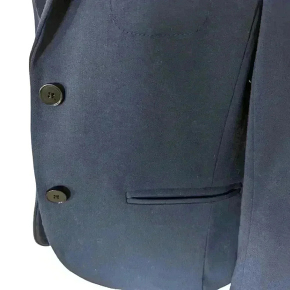 Gap Blazer Professional Staple Elevated Basic Womens 4 Single Breasted Navy Blue - Picture 8 of 13